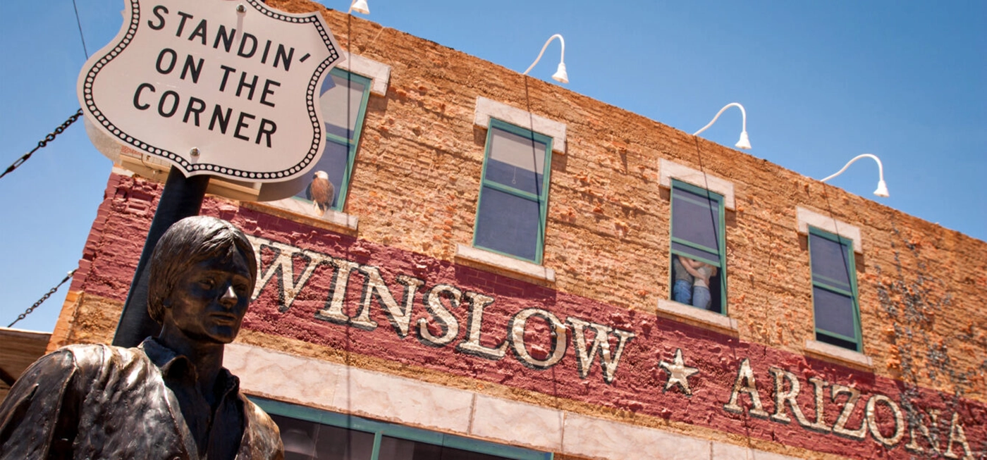 Standin' on the corner, Winslow, AZ